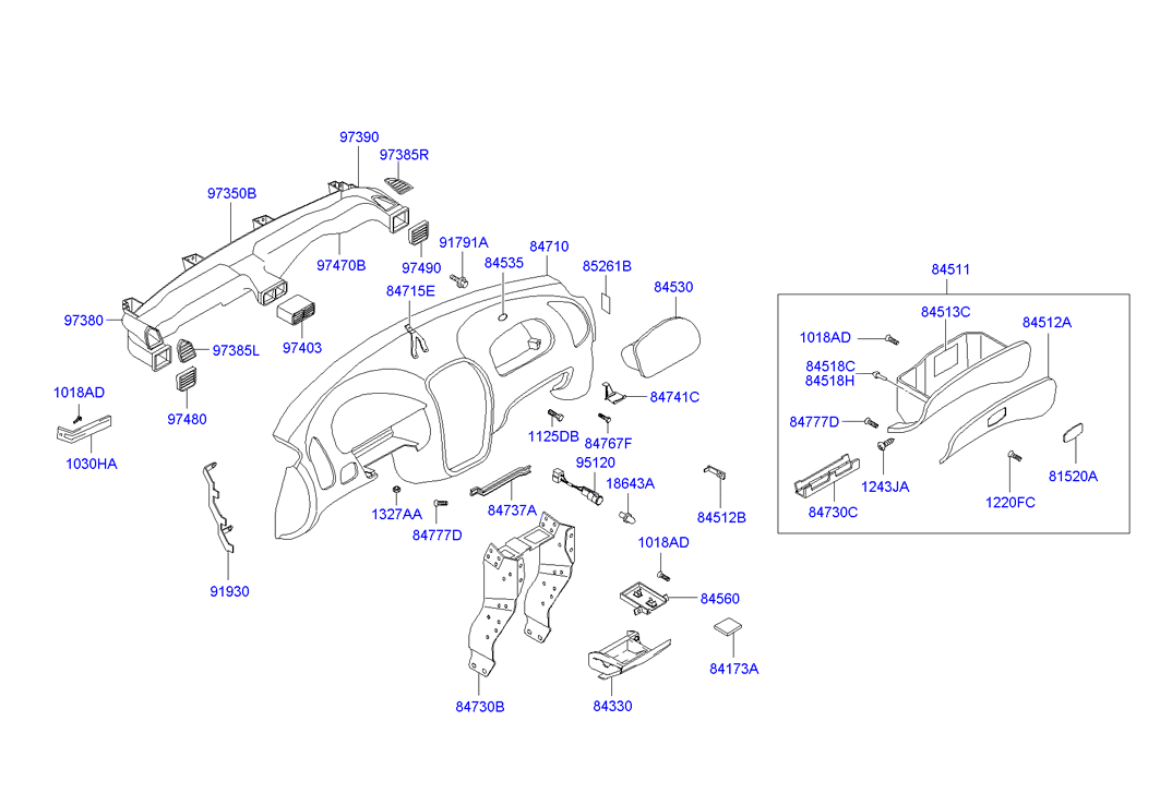 Запчасти hyundai accent. Парт номера акцент ТАГАЗ. Парт номера Хендай акцент ТАГАЗ. Распылитель/Nozzle ASSY-Defroster 0k24061131. Схема запчастей крепления торпеды на Хендай акцент ТАГАЗ 2007.